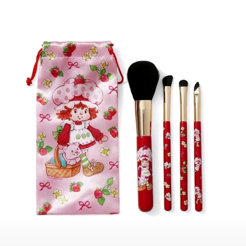 Strawberry Shortcake Makeup Brush Set with Pouch